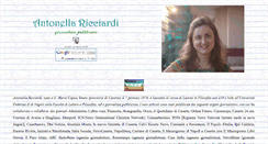 Desktop Screenshot of antonellaricciardi.it